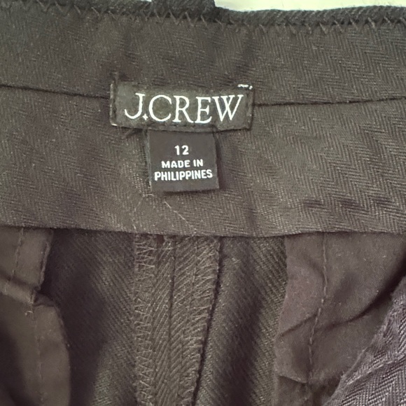 J. Crew Women's Tailored Black Linen Pants - Picture 2 of 6